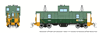 Rapido Trains 510054 N Scale Wide Vision Caboose: British Columbia Railway - Two Tone Green Road # 1884 (Green/Yellow)