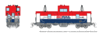 Rapido Trains 510058 N Scale Wide Vision Caboose: BC Rail Road # 1877 (Red/Blue/White)
