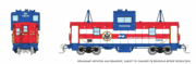 Rapido Trains 510065 N Scale Wide Vision Caboose: Burlington Northern - "Freedom" Desert Storm Road # 12618 (Red/White/Blue)