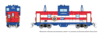 Rapido Trains 510065 N Scale Wide Vision Caboose: Burlington Northern - "Freedom" Desert Storm Road # 12618 (Red/White/Blue)