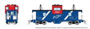 Rapido Trains 510071 N Scale Wide Vision Caboose: Frisco (SLSF) - Bicentennial Scheme Road # 1240 (Red/White/Blue)