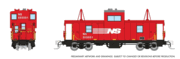 Rapido Trains 510076 N Scale Wide Vision Caboose: Norfolk Southern Road # 555551 (Red/White)