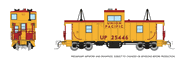 Rapido Trains 510085 N Scale Wide Vision Caboose: Union Pacific Road # 25446 (Armour Yellow/Red)