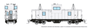 Rapido Trains 510097 N Scale Wide Vision Caboose: Painted/Unlettered - White
