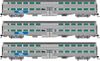 Rapido Trains 545005 N Gallery Commuter Car: Metra - BN Logo: Set #3 (Coaches: 749 756 760)