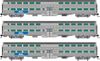 Rapido Trains 545012 N Gallery Commuter Car: Metra - BNSF Swoosh (CB&Q): Set #4 (Coaches: 762 767 773)