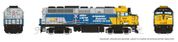 Rapido Trains 580516 N F40PH-2D (DC/DCC/Sound): VIA Rail - Operation Lifesaver: #6411