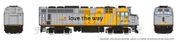 Rapido Trains 582014 N Rebuilt F40PH-2D (DC/Silent): VIA Rail - Love The Way Wrap: #6437