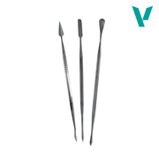Vallejo 2002 Hobby Tools T02002 Set of 3 Stainless Steel Carvers