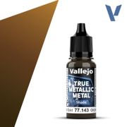 Vallejo 77143 True Metallic Metal Shade 77.143 Imperial Gold 18 ml / 0.6 fl oz