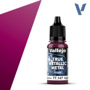Vallejo 77147 True Metallic Metal Shade 77.147 Crimson Magenta 18 ml / 0.6 fl oz