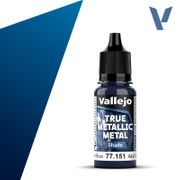Vallejo 77151 True Metallic Metal Shade 77.151 Sapphire Blue 18 ml / 0.6 fl oz