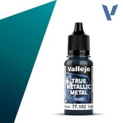 Vallejo 77152 True Metallic Metal Shade 77.152 Ultra Turquoise 18 ml / 0.6 fl oz