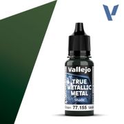 Vallejo 77155 True Metallic Metal Shade 77.155 Amber Green 18 ml / 0.6 fl oz Vallejo 77155 True Metallic Metal Shade 77.155 Amber Green 18 ml / 0.6 fl oz