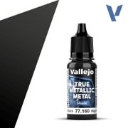 Vallejo 77160 True Metallic Metal Shade 77.160 Obsidian Black 18 ml / 0.6 fl oz