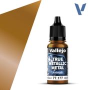 Vallejo 77177 True Metallic Metal Airbrush 77.177 Arcane Gold 18 ml / 0.6 fl oz