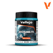 Vallejo Paints 26204 Diorama FX Water Texture 26.204 Atlantic Blue 200ml / 6.76 fl oz