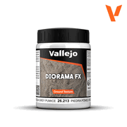 Vallejo Paints 26213 Diorama FX Ground Texture 26.213 Rough Grey Pumice 200 ml / 6.76 fl oz
