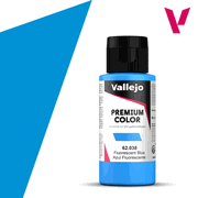 Vallejo Paints 62038 Premium Color 62.038 Fluorescent Blue 60 ml / 2.02 fl oz