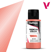 Vallejo Paints 62043 Premium Color 62.043 Metallic Orange 60 ml / 2.02 fl oz