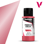 Vallejo Paints 62044 Premium Color 62.044 Metallic Red 60 ml / 2.02 fl oz