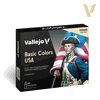 Vallejo Paints 70140 Model Color Figure Color Series 70.140 Basic Colors USA