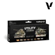 Vallejo Paints 70201 Model Color World War II Paint Set 70.201 Utility Paint Set WWII & WWIII