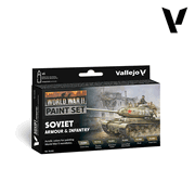 Vallejo Paints 70202 Model Color World War II Paint Set 70.202 WWII Soviet Armour & Infantry