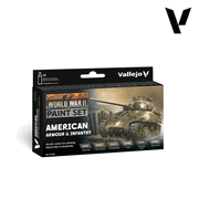 Vallejo Paints 70203 Model Color World War II Paint Set 70.203 WWII American Amour & Infantry