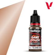 Vallejo Paints 72058 Game Color Metallic 72.058 Brassy Brass 18 ml / 0.6 fl oz Vallejo Paints 72058 Game Color Metallic 72.058 Brassy Brass 18 ml / 0.6 fl oz