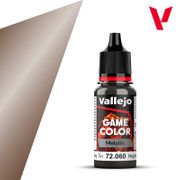 Vallejo Paints 72060 Game Color Metallic 72.060 Tinny Tin 18 ml / 0.6 fl oz Vallejo Paints 72060 Game Color Metallic 72.060 Tinny Tin 18 ml / 0.6 fl oz