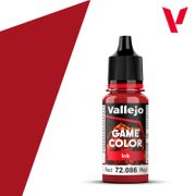 Vallejo Paints 72086 Game Color Ink 72.086 Red 18 ml / 0.6 fl oz