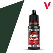 Vallejo Paints 72090 Game Color Ink 72.090 Black Green 18 ml / 0.6 fl oz