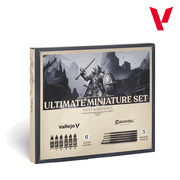 Vallejo Paints 72206 Game Color Set 72.2206 Ultimate Miniature Set: Paint & Brushes