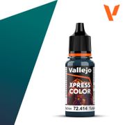 Vallejo Paints 72414 Express Color 72.414 Caribbean Turquoise 18 ml / 0.6 fl oz