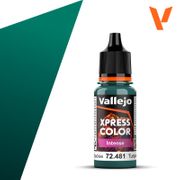 Vallejo Paints 72481 Express Color Intense 72.481 Heretic Turquoise 18 ml / 0.6 fl oz