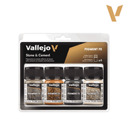 Vallejo Paints 73192 Pigment FX Set 73.192 Stone & Cement