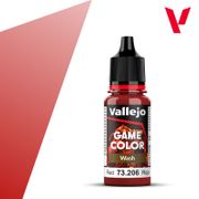 Vallejo Paints 73206 Game Color 73.206 Red Wash 18 ml / 0.6 fl oz