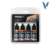 Vallejo Paints 77253 True Metallic Metal Set 77.253 Ancient Copper Paint Set