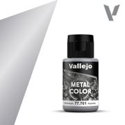Vallejo Paints 77701 Metal Color 77.701 Aluminum 32 ml / 1.08 fl oz