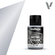 Vallejo Paints 77706 Metal Color 77.706 White Aluminum 32 ml / 1.08 fl oz