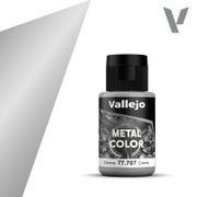 Vallejo Paints 77707 Metal Color 77.707 Chrome 32 ml / 1.08 fl oz