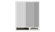 Woodland Scenics 513 Dry Transfer Decals - Stripes Black
