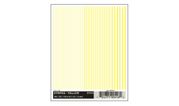 Woodland Scenics 516 Dry Transfer Decals - Stripes Yellow