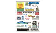 Woodland Scenics 552 Dry Transfer Decals - Assorted Business Signs