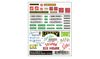 Woodland Scenics 553 Dry Transfer Decals - Depot, R.E.A. and Advertising Signs