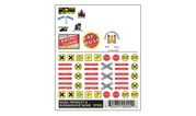 Woodland Scenics 555 Dry Transfer Decals - Road, Product and Burma-Shave Signs