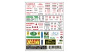 Woodland Scenics 557 Dry Transfer Decals - Data, Warning Labels and Commercial Signs