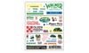 Woodland Scenics 559 Dry Transfer Decals - Business Signs