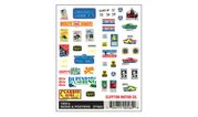 Woodland Scenics 562 Dry Transfer Decals - 1950's Signs and Posters